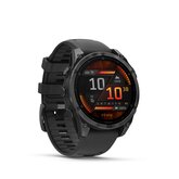 Garmin fēnix  8 – 47 mm AMOLED Slate Grey met zwarte siliconen band 9